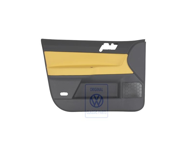 VW Originale Rivestimento Porta (Pelle) Giallo/Antracite - 6Q4867011HMQMV