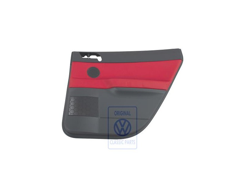 VW Originale Rivestimento Porta (Pelle) Rosso Flash/Antracite - 6Q6867212FTQMU