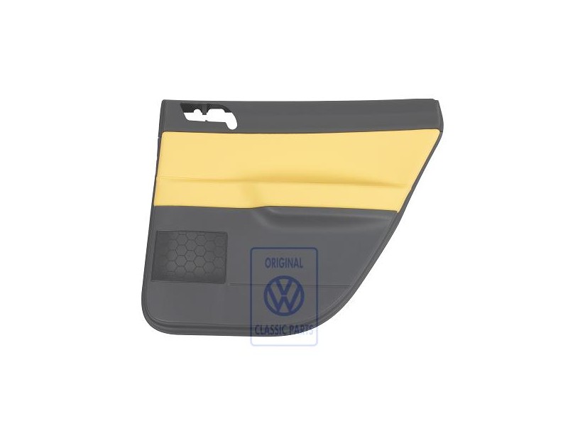 VW Originale Rivestimento Porta (Pelle) Giallo/Antracite - 6Q6867212FTQMV