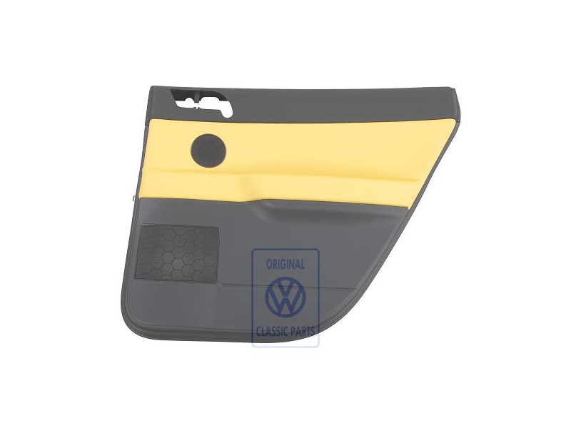 VW Originale Rivestimento Porta (Pelle) Giallo/Antracite - 6Q6867212GAQMV