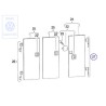 VW Originale 1 Serie Parti Cerniera - 701070118A