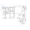VW Originale 1 Serie Parti Cerniera - 701070119A