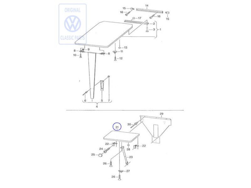 VW Originale Tavolino - 701070300F