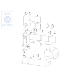 VW Originale Tendina Per Cristallo Lunotto - 701070400S