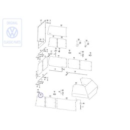VW Originale Tendina Finestrino Lat. 