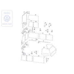 VW Originale Tendina Finestrino Lat. 
