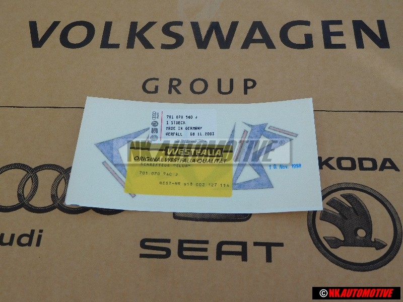 VW Originale Scritta Pellicola - 701070940J