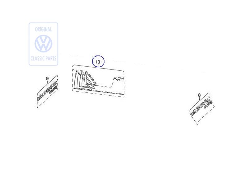 VW Originale Foglio Decorativo - 701070941B