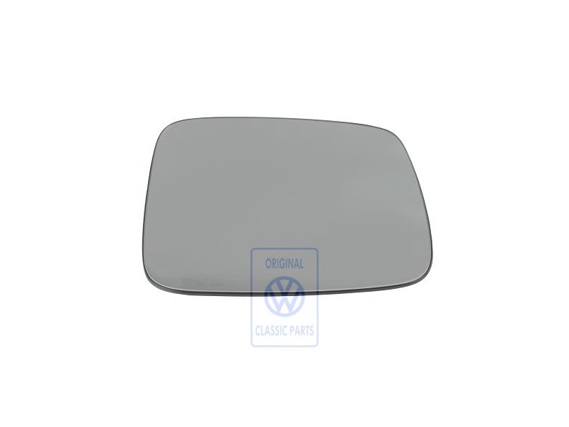 VW Originale Vetro Dello Specchio (Piano) Con Piastra Di Supporto - 701857522J