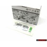 VW Originale FSI Posteriore Logo Emblema Scritta Cromo Verde - 6E0853675B KKH