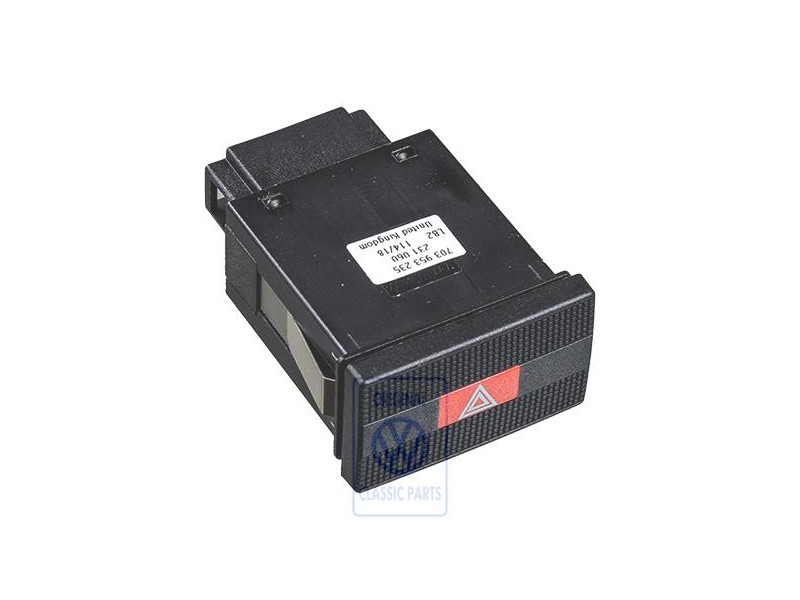VW Originale Interr. Lampeggio Di Emergenza Nero Satinato - 703953235 01C