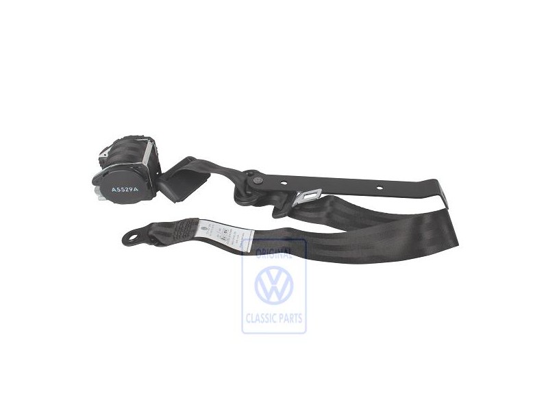 VW Originale Cintura Sicurezza A 3 Punti Nero Satinato - 723857815 01C