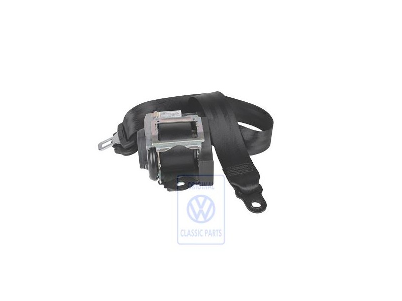 VW Originale Cintura Sicurezza A 3 Punti Nero Satinato - 7D0857805D 01C