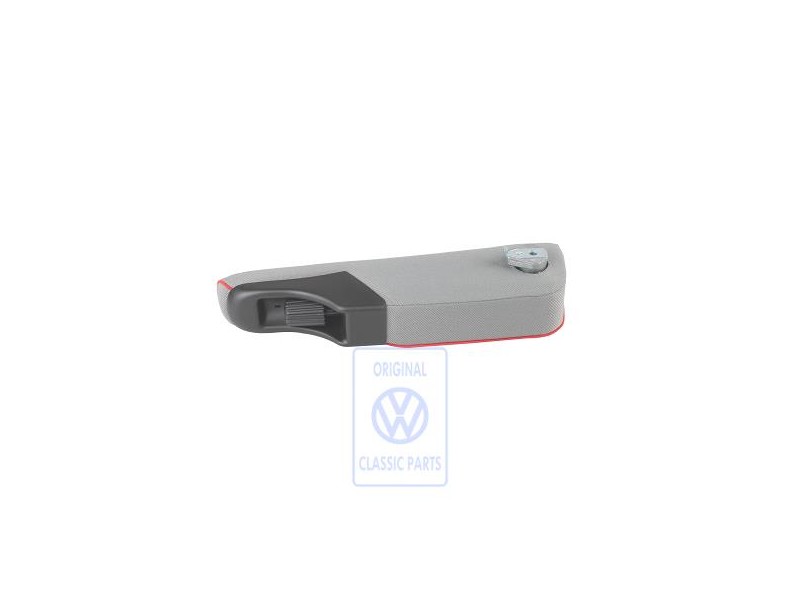 VW Originale Bracciolo (Tessuto) Grigio Flanella/Rosso - 7D0881082R PAP