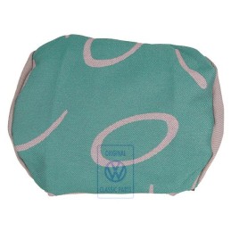 VW Originale Rivestim. Poggiatesta Stoffa Grigio Flanella/Verde - 7D0881921N HQN