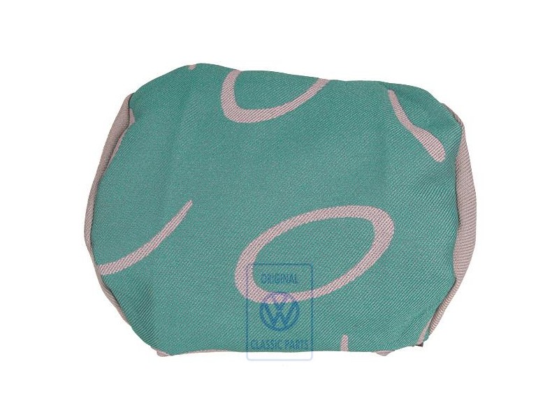 VW Originale Rivestim. Poggiatesta Stoffa Grigio Flanella/Verde - 7D0881921N HQN