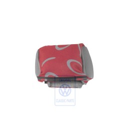 VW Originale Rivestim. Poggiatesta Stoffa Grigio Flanella/Rosso - 7D0881921N HQS