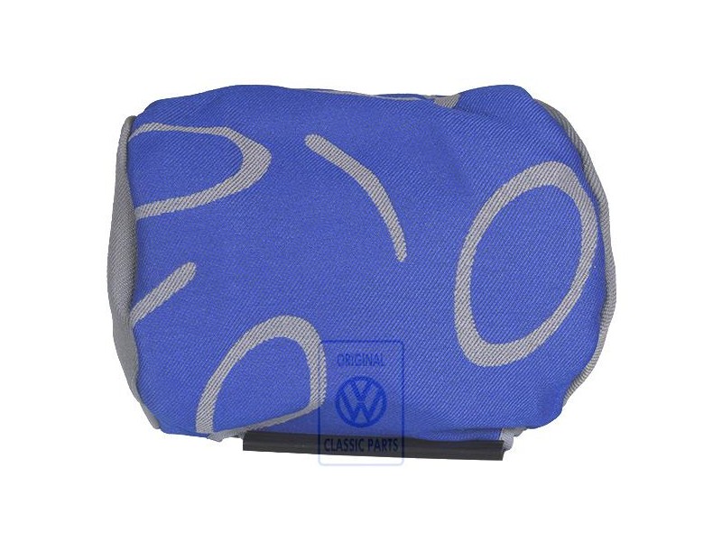 VW Originale Rivestim. Poggiatesta (Stoffa) Grigio Flanella/Blu - 7D0881921N HQW