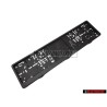VW Originale Portatarga Per Targa Autoilluminata Nero - 000071800B 041
