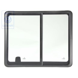 VW Originale Finestrino Scorrevole Completo Nero Satinato - 7D5847711C 01C