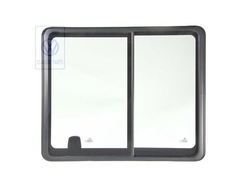 VW Originale Finestrino Scorrevole Completo Nero Satinato - 7D5847711C 01C