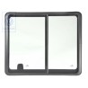 VW Originale Finestrino Scorrevole Completo Nero Satinato - 7D5847711C 01C