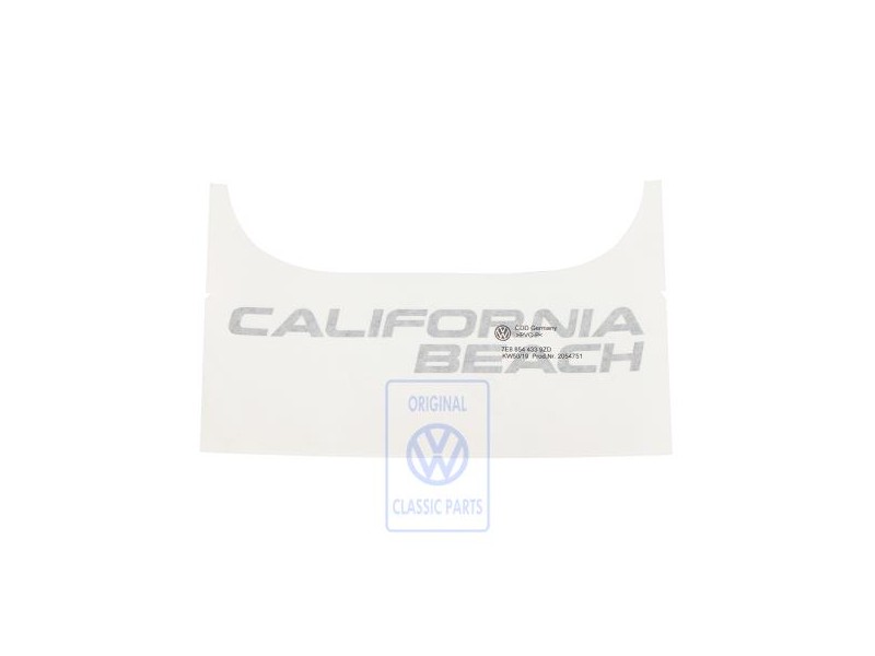 VW Originale Scritta Pellicola Argento Diamante (Scuro) - 7E8854433 9ZD