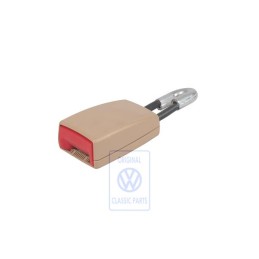 VW Originale Fibbia Cintura Beige Puro/Rosso Fucoco - 7H0857740 NWX
