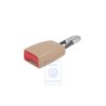 VW Originale Fibbia Cintura Beige Puro/Rosso Fucoco - 7H0857740 NWX