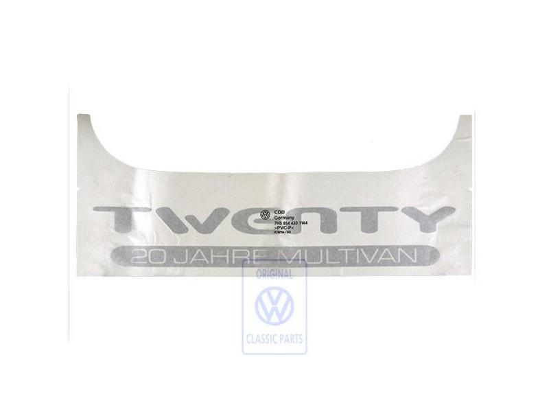 VW Originale Scritta Pellicola Argento - 7H5854433 1W4