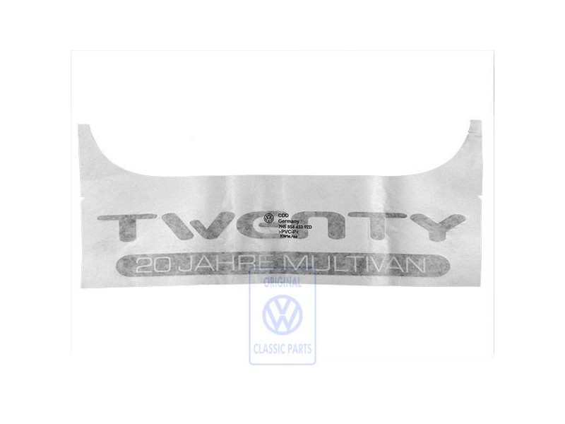 VW Originale Scritta Pellicola Argento Diamante (Scuro) - 7H5854433 9ZD