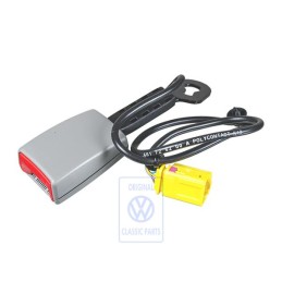 VW Originale Fibbia Cintura Grigio Cristallo/Rosso Fuoco - 7L0857777E MCZ