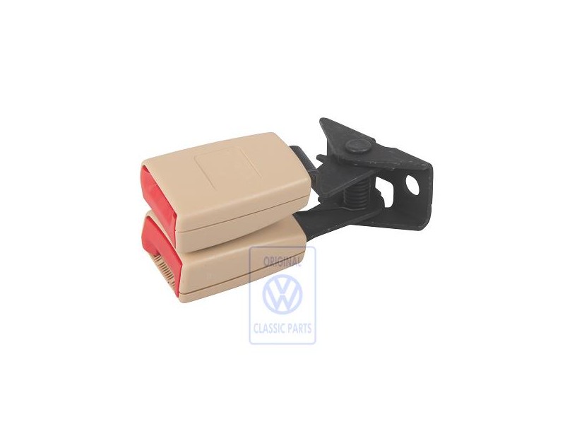 VW Originale Fibbia Cintura Doppia Beige Sole/Rosso Fuoco - 7L0857822C PNE