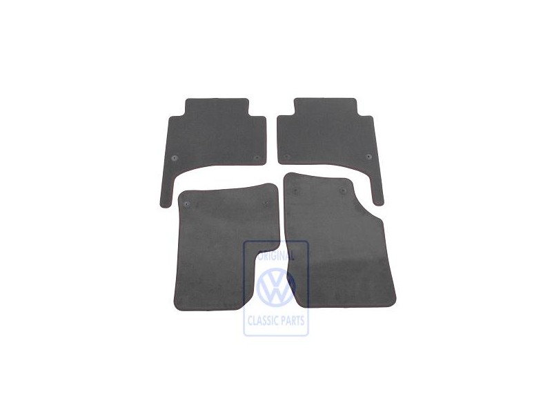 VW Originale 1 Set Di Tappetini Grenadine (Rosso)/Anttracite - 7L6863011J TML
