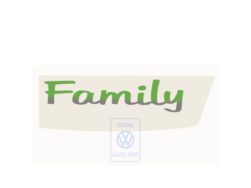 VW Originale Scritta Pellicola Verde Spice - Eff. 