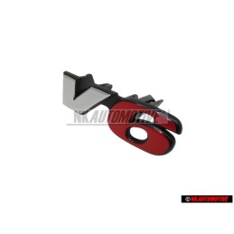 VW Originale V6 Fronte Logo Emblema Scritta Cromo Rosso - 7D0853679D EQW