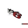 VW Originale V6 Fronte Logo Emblema Scritta Cromo Rosso - 7D0853679D EQW