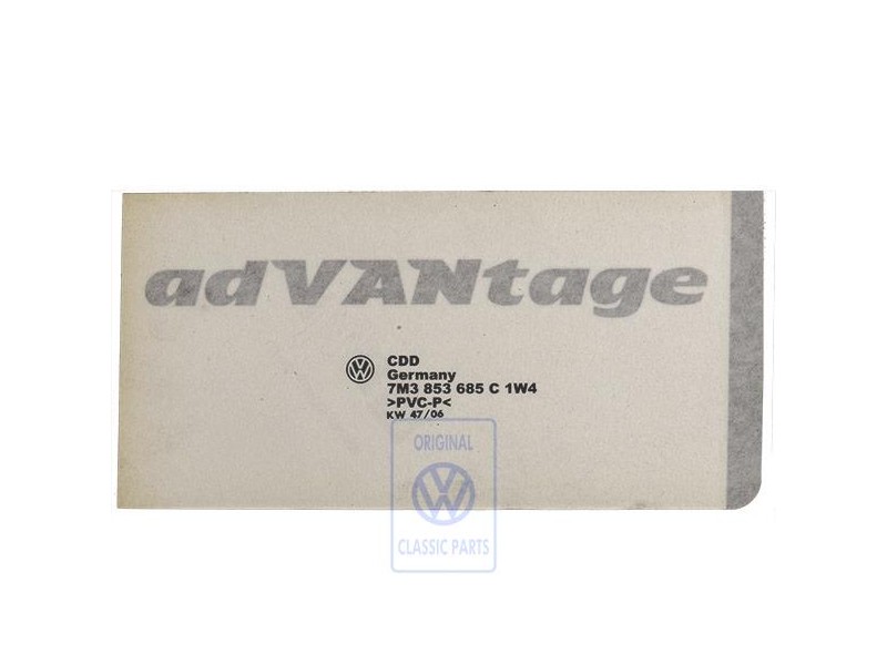 VW Originale Scritta Pellicola Argento - 7M3853685C 1W4