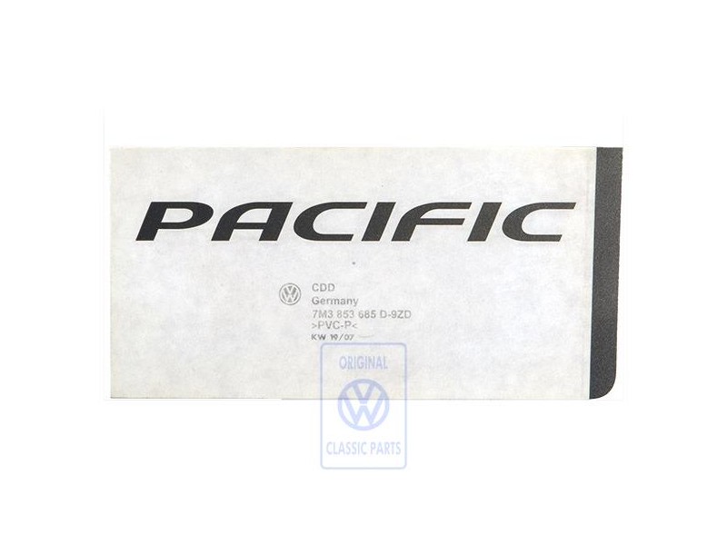 VW Originale Scritta Pellicola Diamante-Argento - 7M3853685D 9ZD