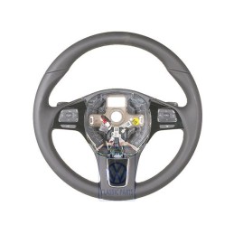 VW Originale Volante Multifunzione (Pelle) Nero/Marrone Ambra - 7P6419091T ADJ