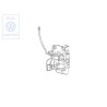 VW Originale Serratura Porta - 861837015