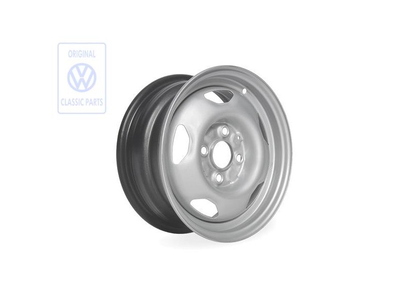 VW Originale Cerchio Di Acciaio Colori Cromati Metallizzati - 867601025H 091