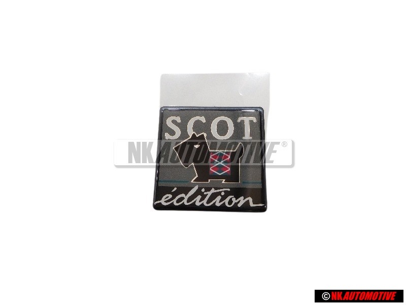 VW Originale SCOT EDITION Posteriore Logo Emblema Scritta Nero - 867853687N Z58