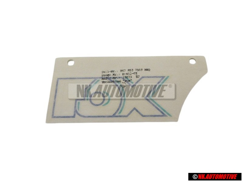 VW Originale Scritta Pellicola Arg. Stratosf./Turchese/Marine - 867853750J BBQ