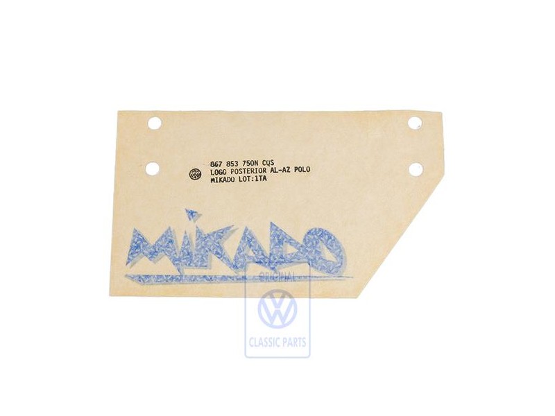VW Originale Scritta Pellicola Blu Viola - 867853750N CQS
