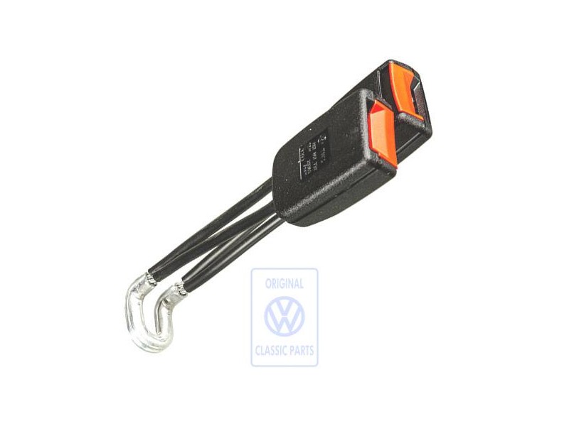 VW Originale Fibbia Cintura Doppia Nero Satinato - 867857739 01C