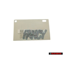 VW Originale Scritta Pellicola Grigio Chiaro Metall./Turchese - 871853750D VD8