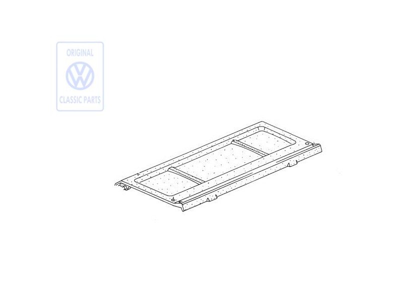VW Originale Coperchio Per Copertura Bagagliaio Baleari (Blu) - 871867769B 6GY