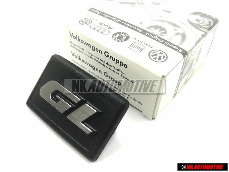 VW Originale GL Lato Logo Emblema Scritta Argento Spazzolato - 191853688Q GX2