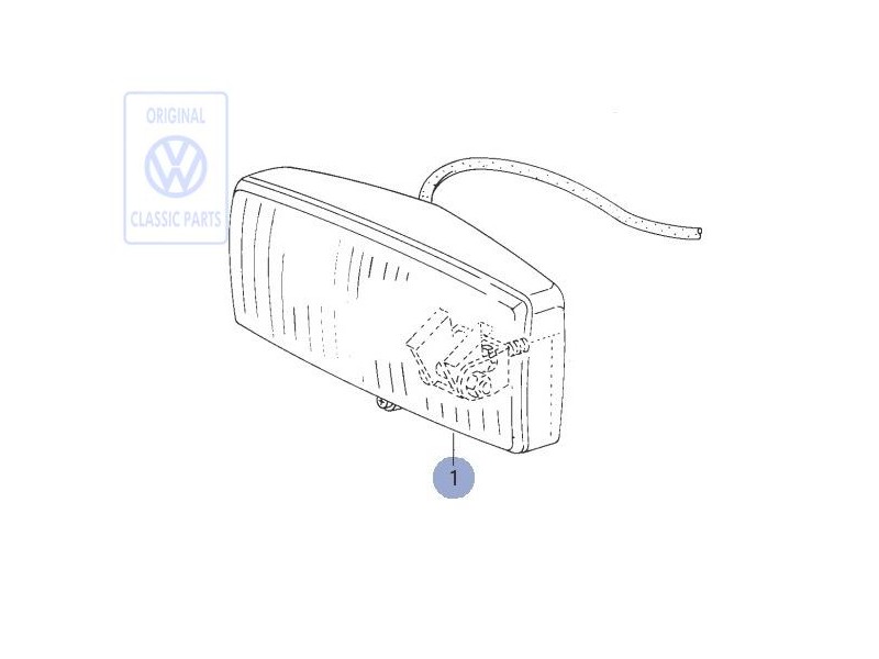 VW Originale Fendinebbia Alogeno, Luce Gialla - 255941701A